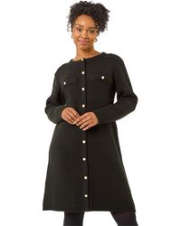 Roman - Petite Button Detail Knit Dress - Lyst