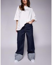 ASOS - Mom Jean With Turn Up Detail - Lyst
