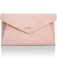 Carvela Kurt Geiger - Suedette Megan Envelope Clutch Bag - Lyst