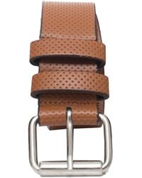 Kruze By Enzo - Embossed Leather Belt - Lyst