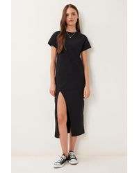 Happiness İstanbul - Slim Fit Midi Dress With Side Slit - Lyst