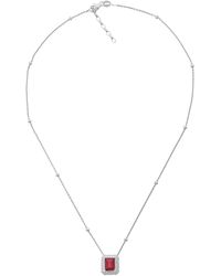 Orphelia - 'Jackie' 925 Sterling Chain With Pendant - Lyst