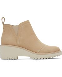 TOMS - Maude Boots Natural - Lyst