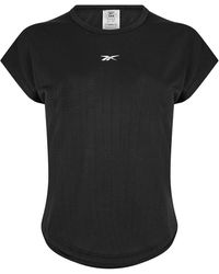 Reebok - Perforated Regular Fit Crew Neck T-Shirt - Lyst
