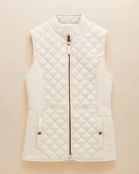 Joules - Minx Diamond Quilt Gilet - Lyst