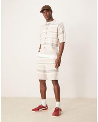 ASOS - Oversized Knitted Space Dye Shorts Co-Ord - Lyst