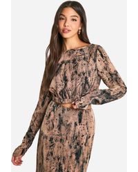 Boohoo - Tonal Tie Dye Relaxed Fit Woven Crop - Lyst