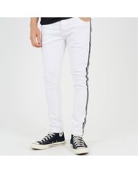 Brave Soul - Fit Jeans With Contrast Side Seam Tape Detail - Lyst