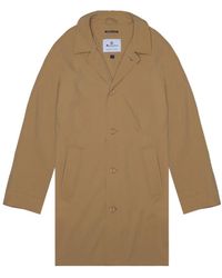 Aquascutum - Active Stretch Caban Trench Coat Khaki Jacket - Lyst