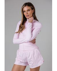 French Connection - Zip Up High Neck Slim Fit Fcuk Sports Jacket - Lyst