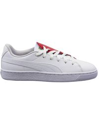 PUMA - Basket Crush Trainers Low Casual Lace Up Shoes 369556 01 - Lyst