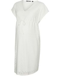 Mama.licious - Vmmtassa V-Neck Short Sleeve Knee Length Dress - Lyst
