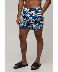 BoohooMAN - Camo Mid Length Swim Short - Lyst