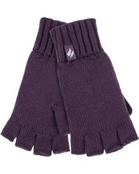Heat Holders - Ladies Solid Knitted Fingerless Gloves - Lyst