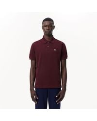 Lacoste - Orginal L.12.12 Polo Shirt In Rood Kastanjebruin - Lyst