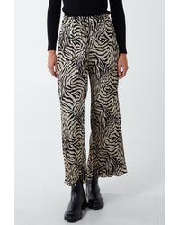 Blue Vanilla - Zebra Pleated Trousers - Lyst