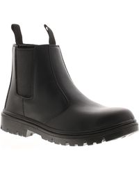 Tradesafe - Safety Boots Dealer Slip On Twin Gusset Steel Toe Cap Leather - Lyst