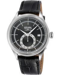 Gevril - Empire Italian Handmade Leather Swiss Automatic Eta 2895 Watch - Lyst