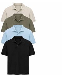 Jack & Jones - 4 Pack Polo T-Shirts Short Sleeve - Lyst