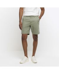 River Island - Chino Shorts Slim Fit Casual Material_Cotton - Lyst