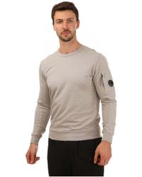 C.P. Company - Collectie Light Fleece Sweatshirt In Grijs - Lyst