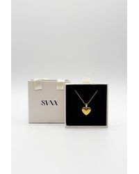 SVNX - Chunky Heart Pendant Necklace - Lyst