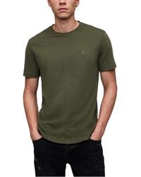 AllSaints - T Shirts Crew Neck Slim Short Sleeve Casual Summer Cotton Tee - Lyst