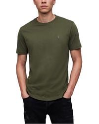 AllSaints - T Shirts Crew Neck Slim Short Sleeve Casual Summer Cotton Tee - Lyst
