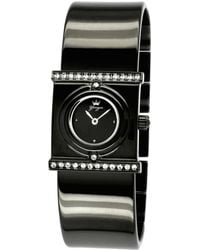 Yonger & Bresson - And Dial Leather Watch With Diamonds Stainless Steel - Lyst