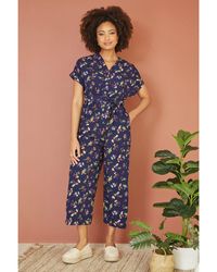 Yumi' - Recycled Sealife Print Jumpsuit - Lyst