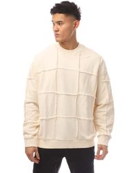 Marcelo Burlon - Cross Inside Out Comfort Crewneck Sweatshirt In Ecru - Lyst