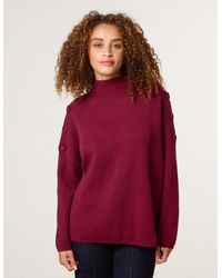 Blue Vanilla - Button Shoulder Jumper - Lyst