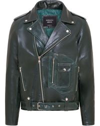 Infinity Leather - Cow-Hide Biker Brando Jacket - Lyst