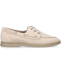 Steve Madden - Suede Ports Bone Loafers - Lyst