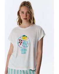 Penti - Hailey Food Print Short Sleeve T-Shirt Pajama Top - Lyst