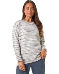 Roman - Petite Space Dye Knitted Jumper - Lyst