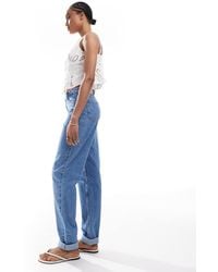 ASOS - Design High Rise Relaxed Mom Jeans - Lyst