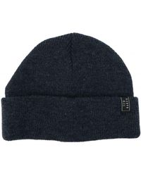 Ted Baker - Accessories Benit Ribbed Beanie Hat In Navy - Lyst