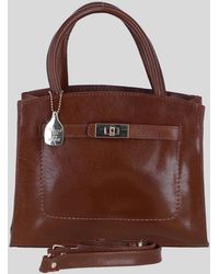 Ashwood Leather - Genuine Structured Handbag With Detachable Crossbody Strap - Lyst