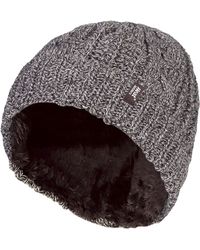 Heat Holders - Ladies Cable Turnover Warm Thermal Beanie Hat - Lyst