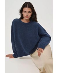 Hiccup - Braiding Detailed Textured Crew Neck Sweater - Lyst