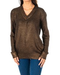 La Martina - Long Sleeve V-Neck Sweater Kws005 - Lyst