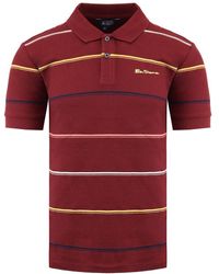 Ben Sherman - Stripped Polo Shirt - Lyst