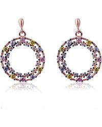 Orphelia - Ladies Embellished 'Ardelle' 925 Sterling Drop Earrings - Lyst
