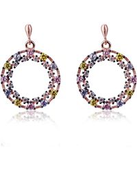Orphelia - Ladies Embellished 'Ardelle' 925 Sterling Drop Earrings - Lyst