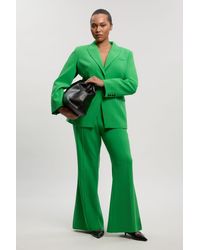 Karen Millen - Plus Size Compact Stretch Single Breasted Tailored Blazer - Lyst