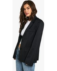 Boohoo - Tailored Oversized Slouchy Blazer - Lyst