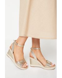 Wallis - Wide Fit Richie Soft Twist Rope Detail Wedges - Lyst