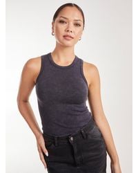 Pink Vanilla - Washed Active Rib Vest - Lyst