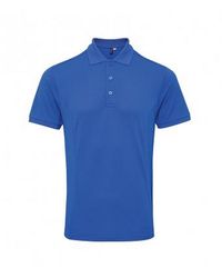 PREMIER - Coolchecker Plus Piqu Polo Shirt (Royal) - Lyst